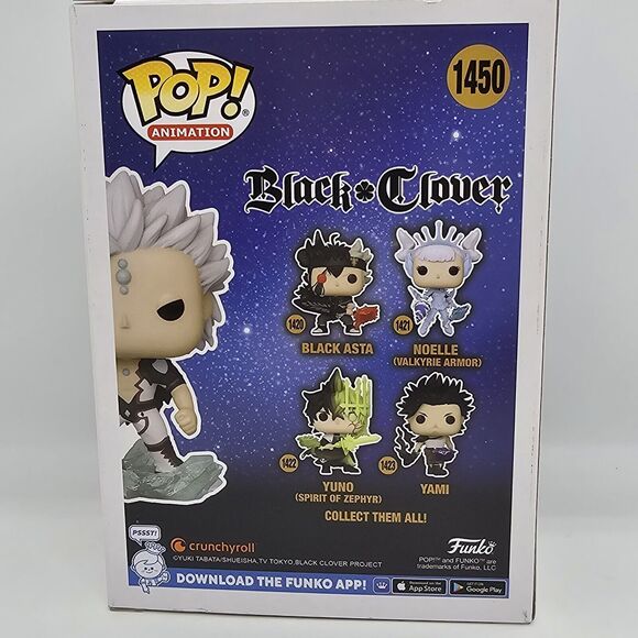 Funko Pop! Black Clover Mars #1450 Vinyl Figure Gamestop Exclusive w Protector - Picture 3 of 8